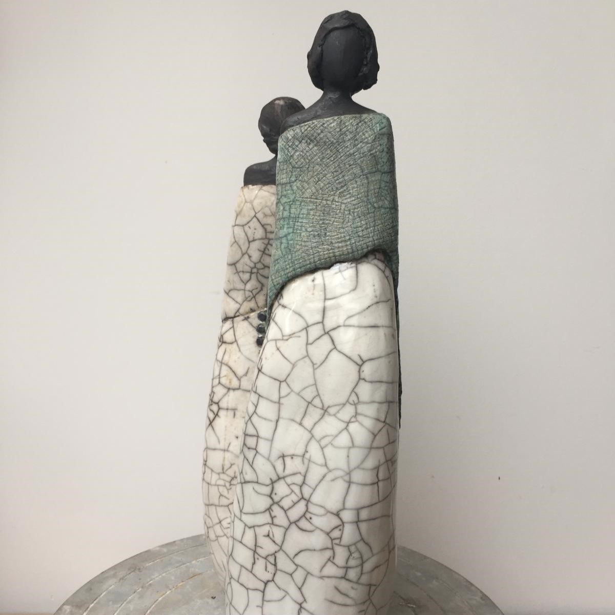 Sculpture raku femmes personnage Isabelle Bourgne